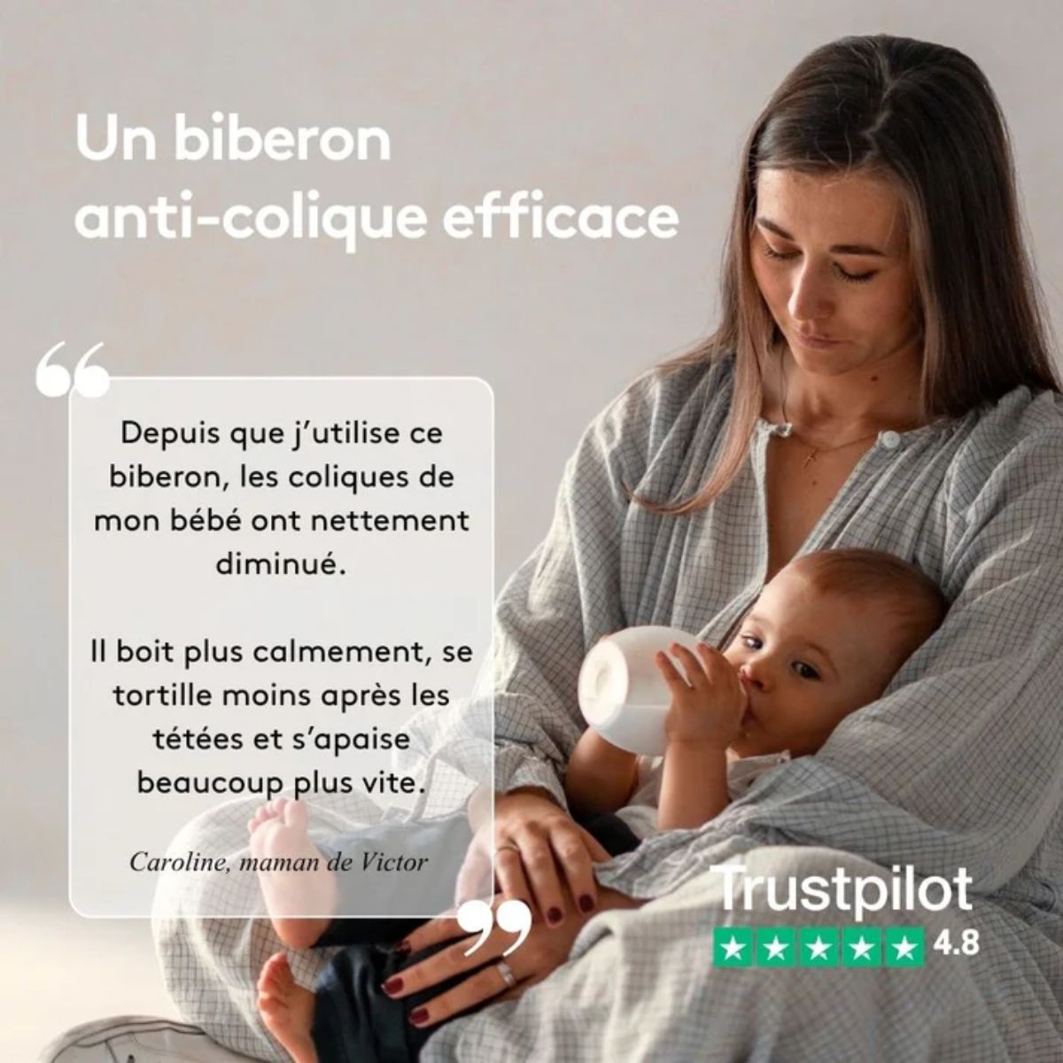 Conjunto Mamadeira e Naninha Élhée Tartine et Chocolat Toile de Jouy Coelhinho Augustin Grey - Safe Anti-Colic Design