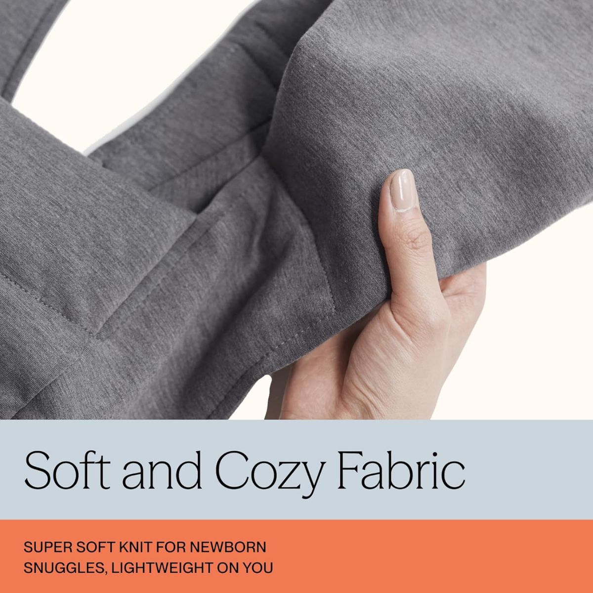 Ergobaby Embrace Newborn Baby Carrier 0-12M - Heather Grey - Soft, Ergonomic Support