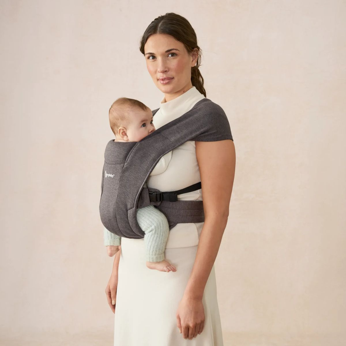 Ergobaby Embrace Newborn Baby Carrier 0-12M - Heather Grey - Simple & Comfortable Babywearing